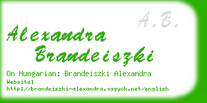 alexandra brandeiszki business card